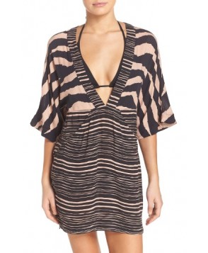 Vix Swimwear Lanai Cloe Cover-Up Caftan - Black