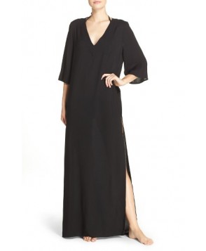 Vince Camuto Maxi Caftan Cover-Up  - Black