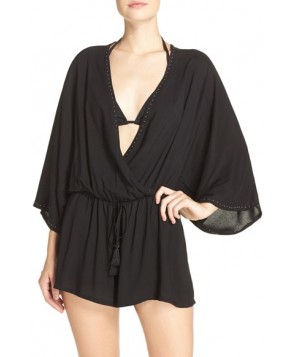 Vince Camuto Cover-Up Romper /Large - Black