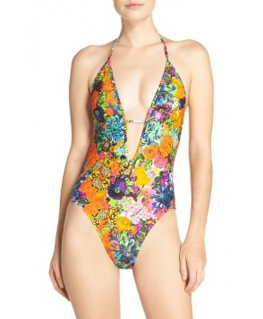 Milly Acapulco One-Piece Swimsuit Size Petite - Orange