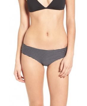 O'Neill Bicoastal Stripe Ruched Bikini Bottoms