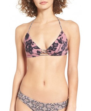 O'Neill Luna Print Reversible Bikini Top  - Pink