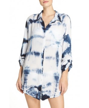 Green Dragon Big Sur Cover-Up Shirt  - Blue