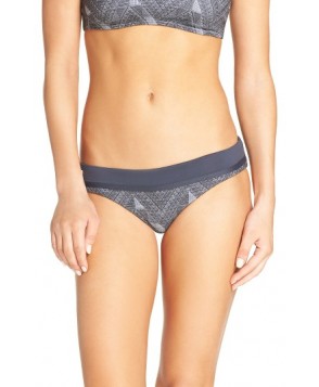 Maaji Jacquard Furor Reversible Bikini Bottoms - Grey