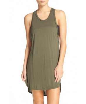 Leith Racerback Cover-Up Tank Dress - Green