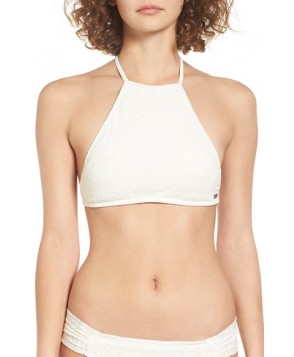 Roxy Cozy & Soft Halter Bikini Top  - White