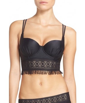 Blush By Profile Longline Underwire Bikini Top  E (DD US) - Black