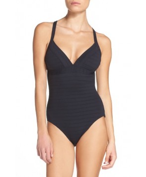 Amoressa Band On The Run Underwire One-Piece Swimsuit - Black