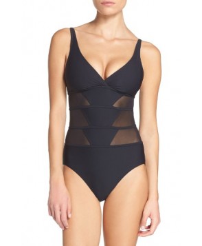 Amoressa Net Neutrality One-Piece Swimsuit - Black