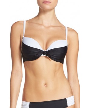 Blush By Profile Underwire Bikini Top  D - Black