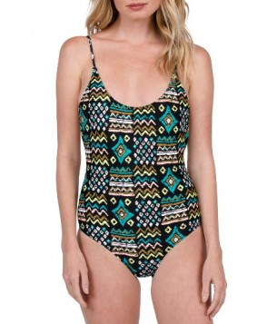 Volcom Instinct Print One-Piece Swimsuit  - Black