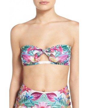 Isabella Rose Hot Tropics Bandeau Bikini Top - Pink