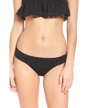 Roxy Cozy & Soft Crochet Bikini Bottoms  - Black