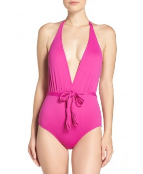 Seafolly Halter One-Piece Swimsuit  US / 1 AU - Purple