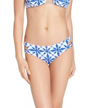 The Bikini Lab Tie Another Day Reversible Bikini Bottoms - Blue