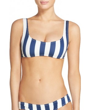 Solid & Striped Elle Bikini Top  - Blue