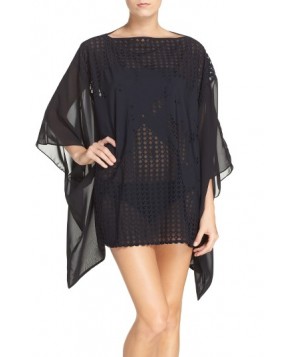 Profile By Gottex Rambling Rose Cover-Up Kimono - Black