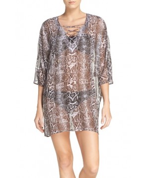 Tommy Bahama Snake Charmer Cover-Up Tunic - Brown