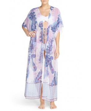 Tommy Bahama Paisley Print Cover-Up Robe - White