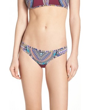 Red Carter Reversible Bikini Bottoms - Purple