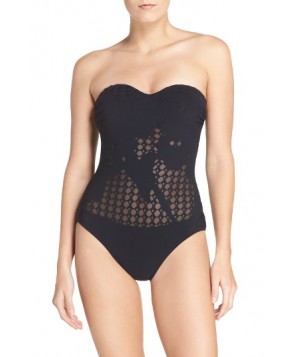 Profile By Gottex Rambling Rose One-Piece Swimsuit - Black