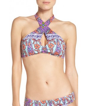 Trina Turk Balinese Batik Bikini Top - Blue