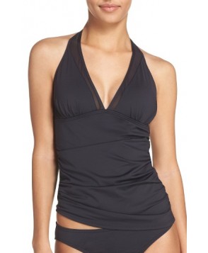 Tommy Bahama Halter Tankini Top - Black