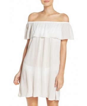 Becca Southern Belle Off The Shoulder Cover-Up Dress - White