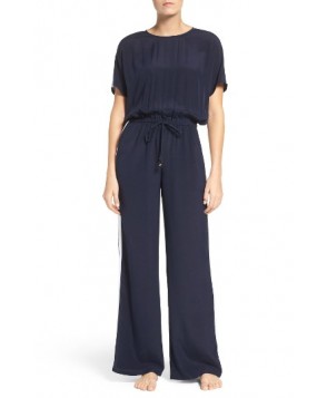 Tory Burch Silk Cover-Up Jumpsuit - Blue