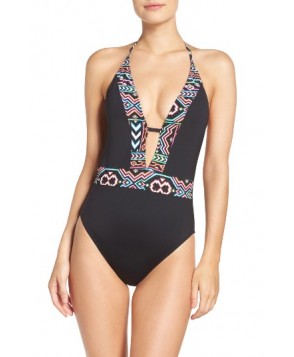 La Blanca La Azteca Halter One-Piece Swimsuit