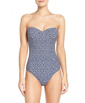 Tory Burch Underwire One-Piece Swimsuit - Blue