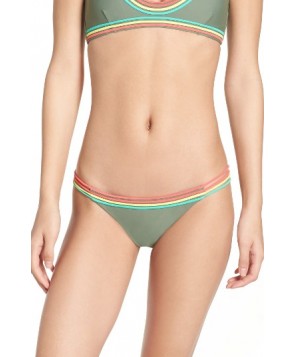 Luli Fama Colored Strings Bikini Bottoms - Green