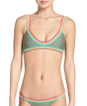 Luli Fama Colored Strings Bikini Top - Green