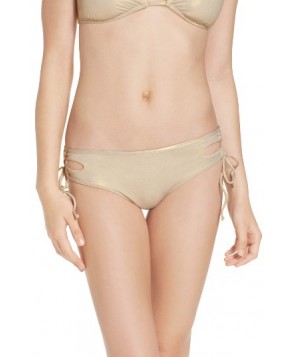 The Bikini Lab Hot Shine Laced Bikini Bottoms