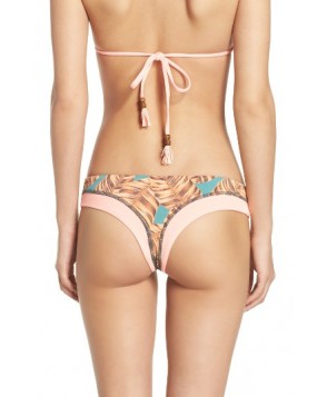 Maaji Flower Power Brazilian Bikini Bottoms - Coral