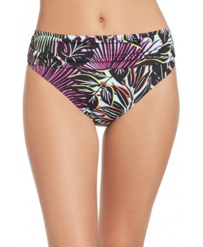 Tommy Bahama Lively Leaves High Waist Bikini Bottoms - Green