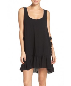 Elan Side Tie Cover-Up Dress - Black