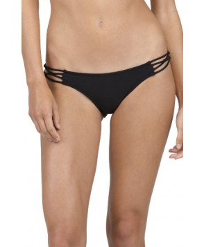 Volcom Simply Solid Tiny Bikini Bottoms - Black