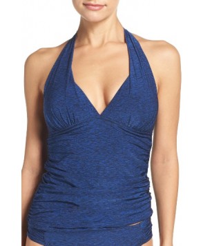 La Blanca Midnight Rain Goddess Tankini Top - Blue