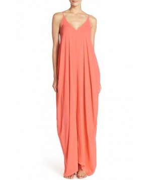 Elan V-Back Cover-Up Maxi Dress - Coral