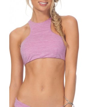 Rip Curl Premium Surf High Neck Bikini Top - Purple