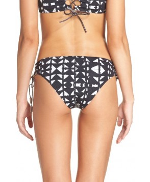 Dolce Vita Punk Zulu Side Tie Bikini Bottoms - Black