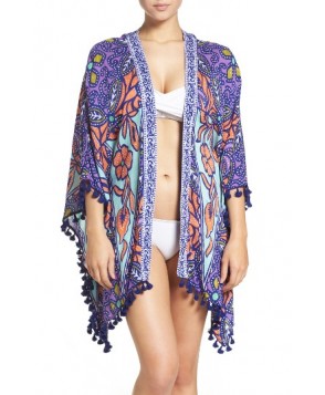 Trina Turk Balinese Batik Kimono - Blue