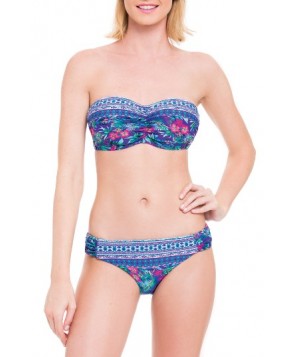 Blush By Profile Underwire Bandeau Bikini Top F (DDD US) - Blue