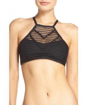 Kenneth Cole New York Wrapped In Love Halter Bikini Top - Black