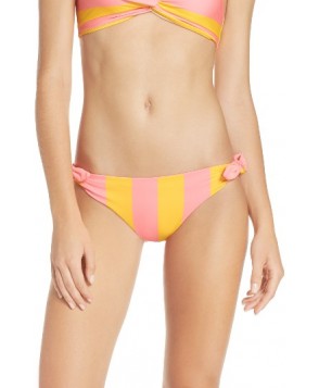 Solid & Striped Jane Side Tie Bikini Bottoms - Coral