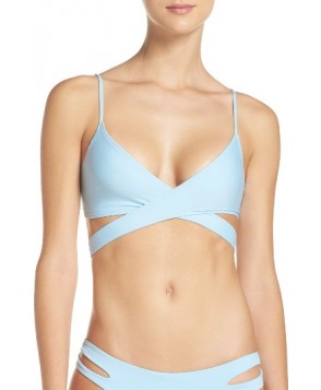 L Space Chloe Wrap Bikini Top - Blue