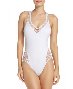 Kenneth Cole New York Wrapped In Love One-Piece Swimsuit - White