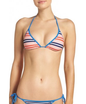 Diane Von Furstenberg Triangle Bikini Top - White