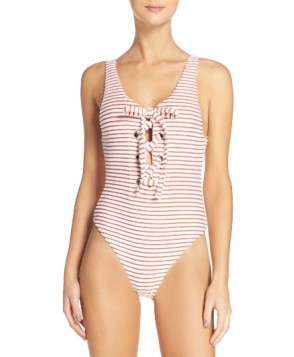 Mara Hoffman Terry One-Piece Swimsuit - Orange